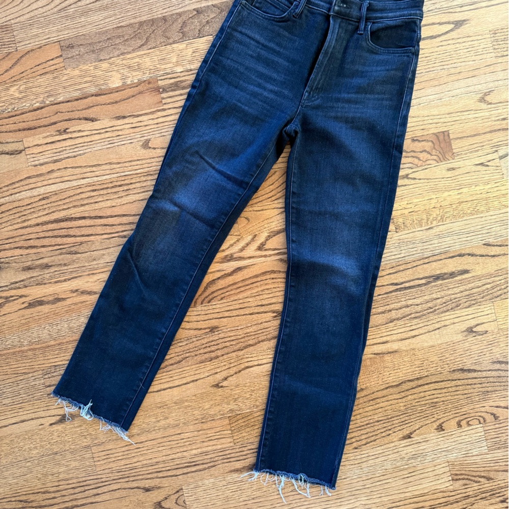 MOTHER Dark Indigo Skinny Jeans